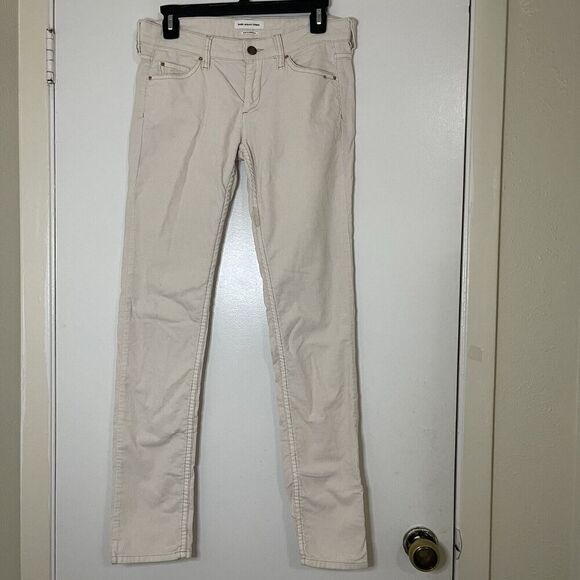 Isabel Marant Etoile Ivory corduroy slim straight pants size 38 - Picture 1 of 6